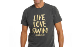 T-shirt Buddyswim Live Love Swim Black/ Αθλητικό Μαύρο Tshirt 100% βαμβακερό με λογότυπο “Live Love Swim”